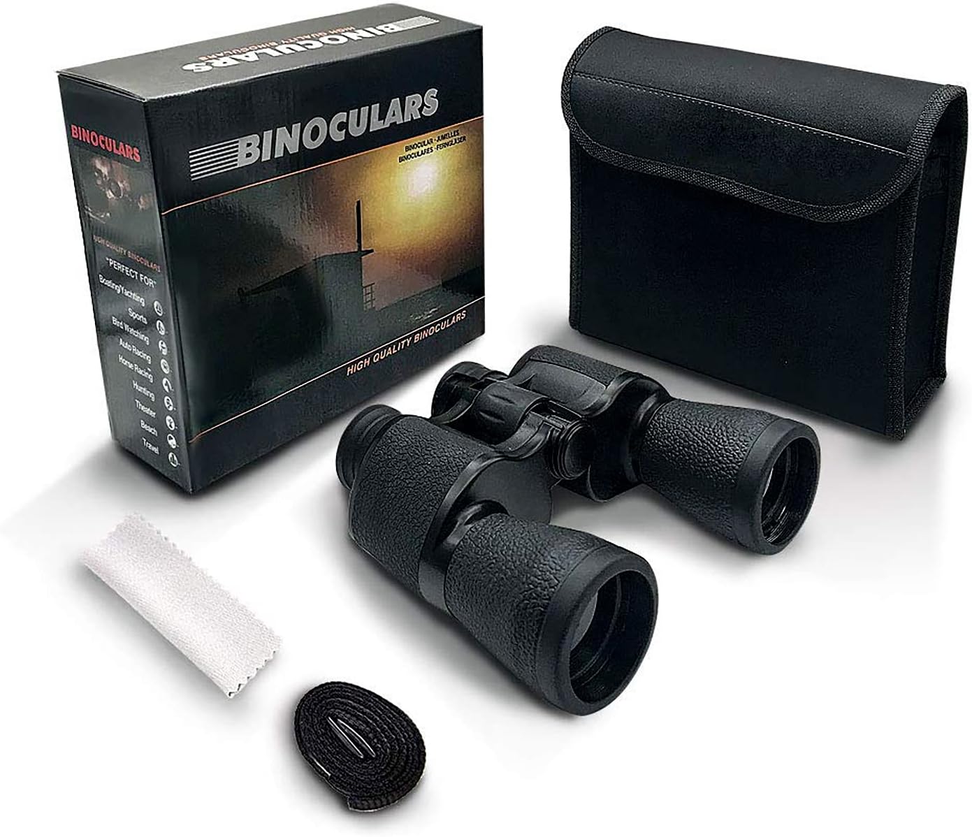 Binoculars 20x50 for Adults,Waterproof/Professional Binoculars Durable & Clear BAK4 Prism FMC Lens,Suitable for Outdoor Sports,Concert and Bird Watching : Electronics