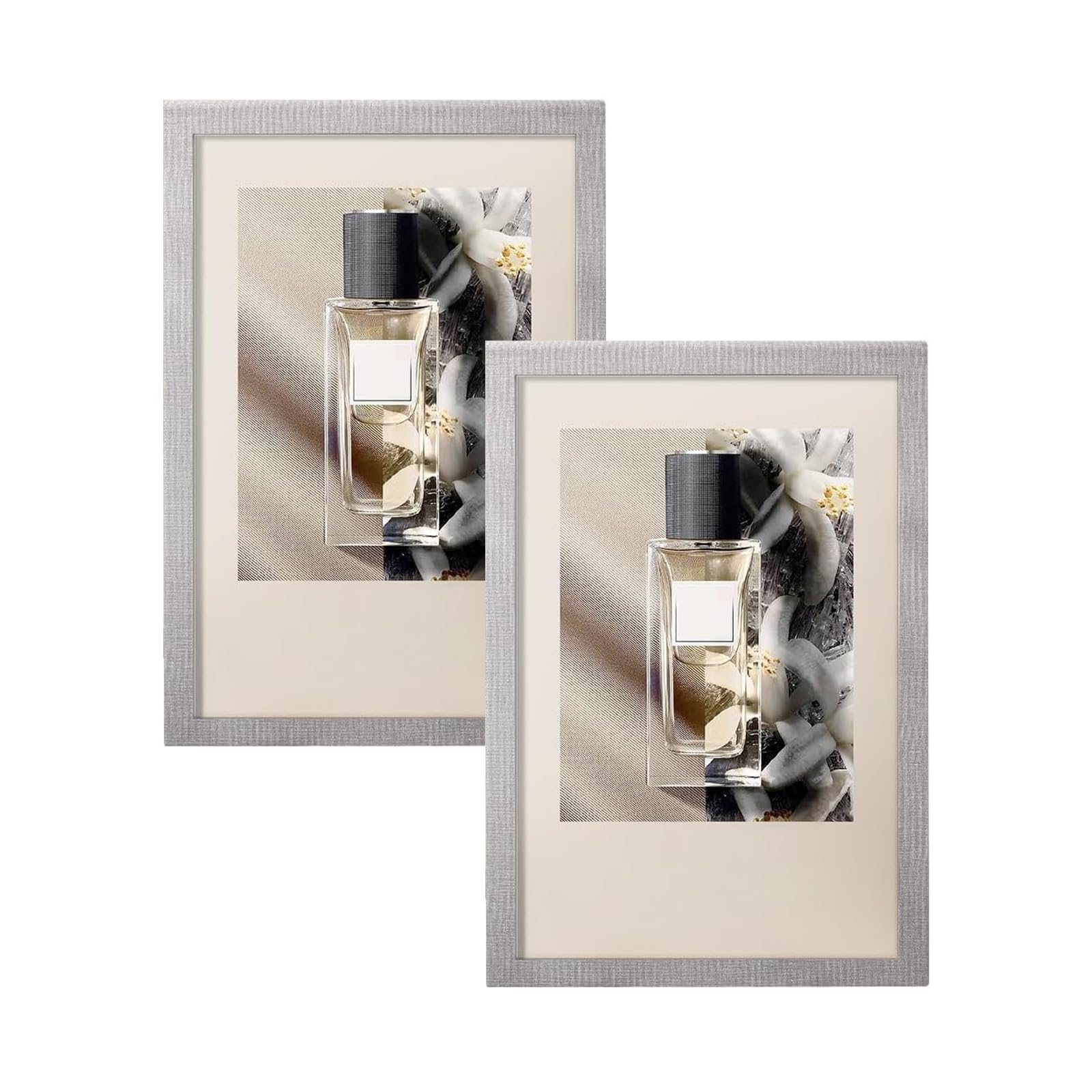 Lanyincao 2 Pack Leather Picture A4 Poster Frame Hanger, Magnet Poster Frame For Posters, Prints, Photos, Pictures, Maps, And Canvas
