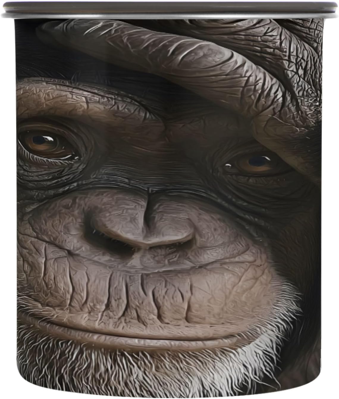 ALAZA Monkey Gorilla 3d Coffee Canister 17oz