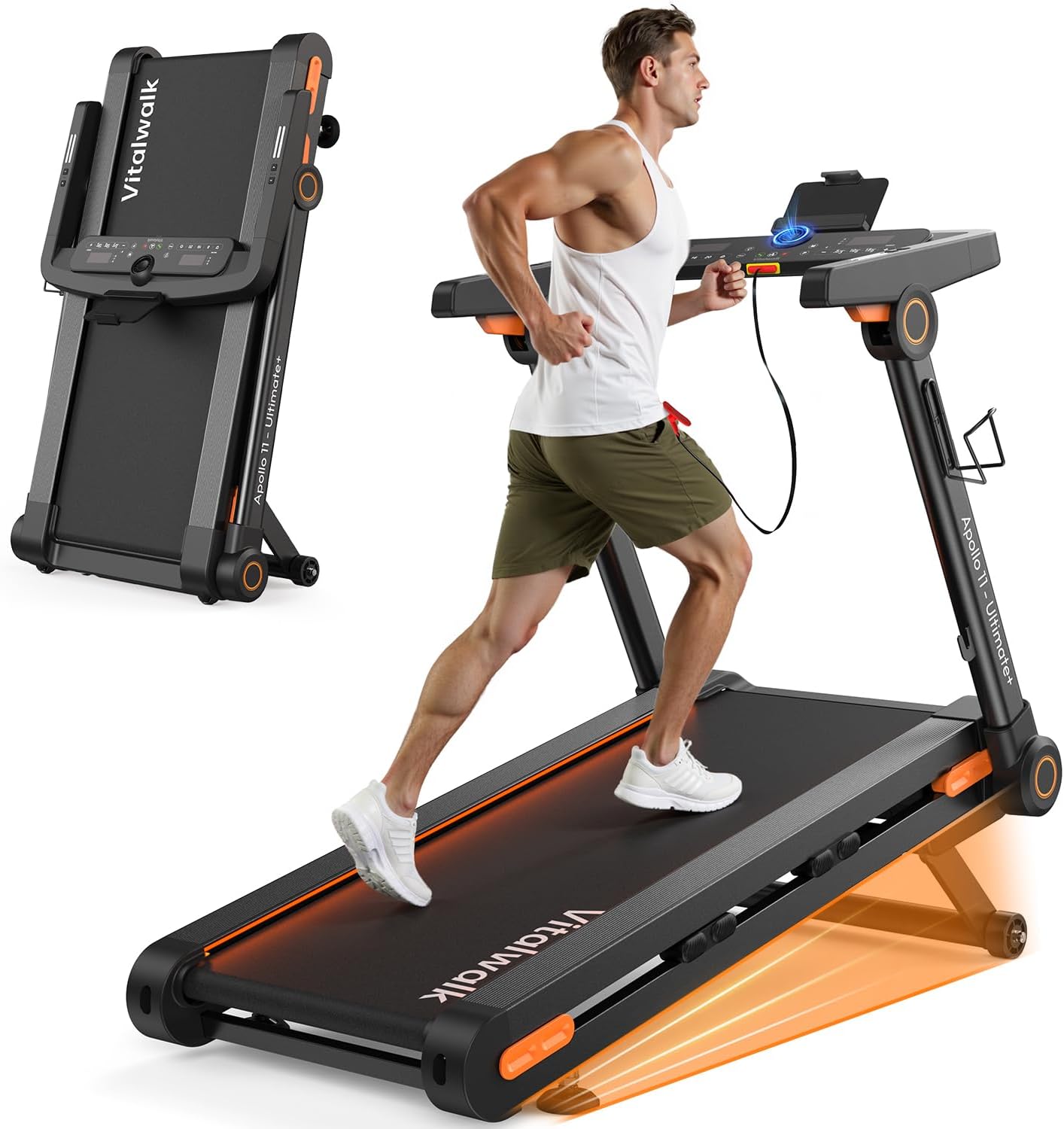 Vitalwalk Auto Incline Foldable Treadmill