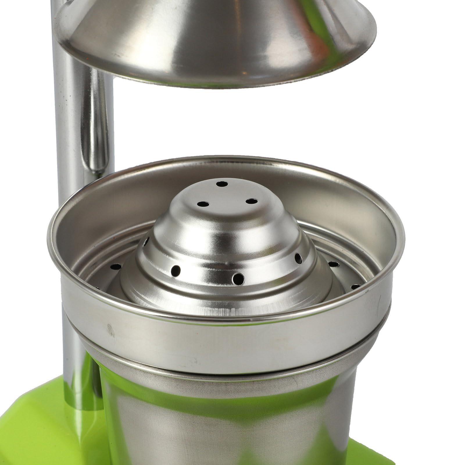 Orangenpresse Edelstahl Manuell, Saftpresse für Limetten & Grapefruit, Profi Zitruspresse mit Hebel, Stabiler Entsafter für Küche & Bar, Entsafter Manuell (Silver)