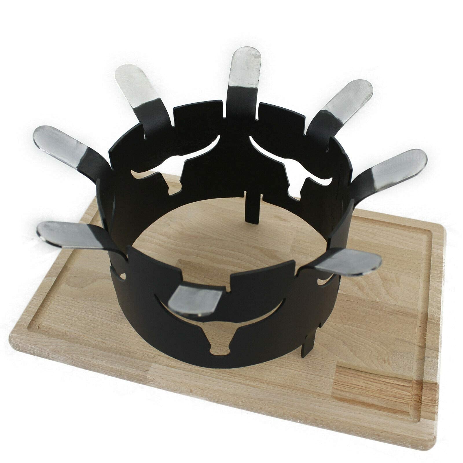 A. Weyck Tools Wok-Aufsatz 20cm für Feuerplatte + Brötchen-Spieße #239