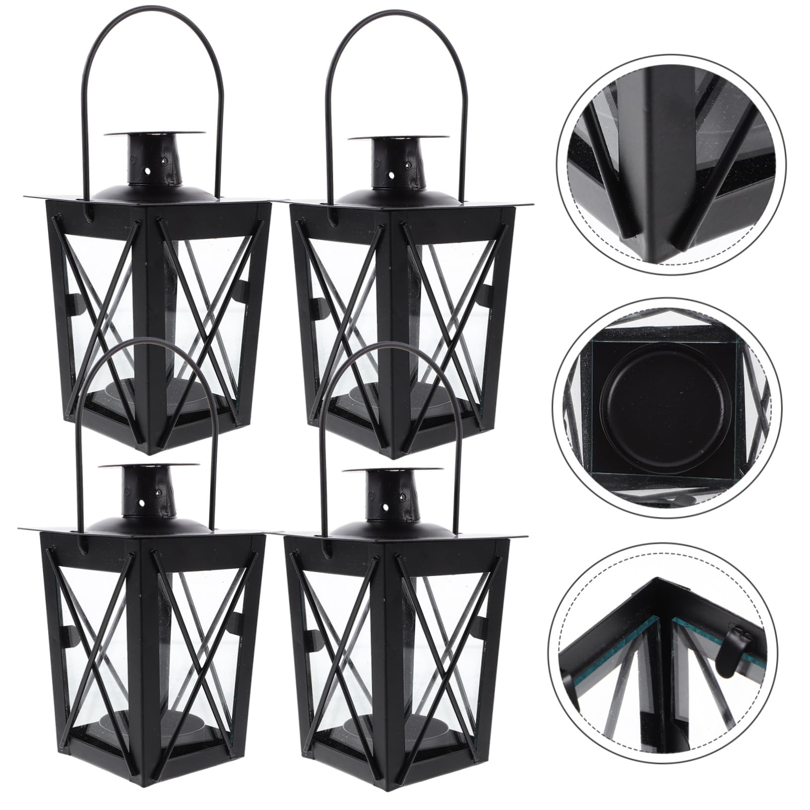 DOITOOL 4stücke Künstlerischer Kerzenhalter Aus Eisen Kerzenständerlampe Im Marokkanischen Stil Wohnaccessoire Kreative Lampe Für Hochzeitsdekoration Tischdeko