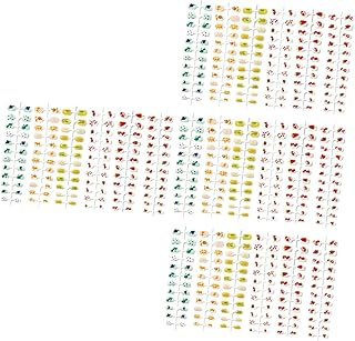 minkissy 4 Peças 6 Unhas Postiças Unhas Falsas Meninas Unhas Postiças Coladas Nas Unhas Para Prensar Nas Unhas Para Prensar Nas Unhas DIY Pontas De Unhas Postiças Cola Nas Unhas