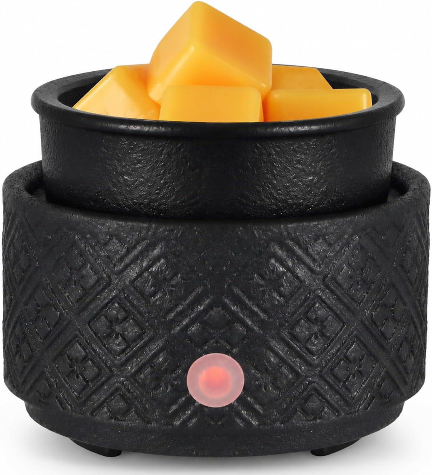MOCOSA Wax Melt Warmer for Scented Wax,3-in-1Ceramic Wax Warmer Fragrances Candle Oils, Home Fragrance Burner,Electric Candle Warmer for Mom Women(Black)
