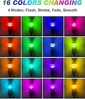 Vista 4 de Luces de camino de paisaje de bajo voltaje RGBW de 5 W con conectores, 12 V, iluminación de paisaje que cambia de color al aire libre, luces LED