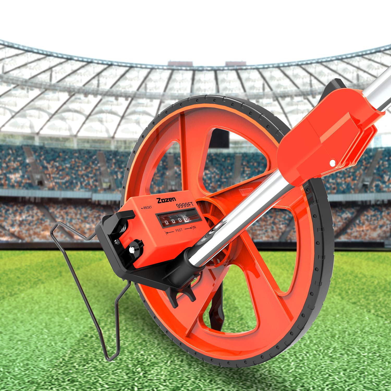 Zozen Distance Measuring Wheel with Marking Flags, Measure Wheel