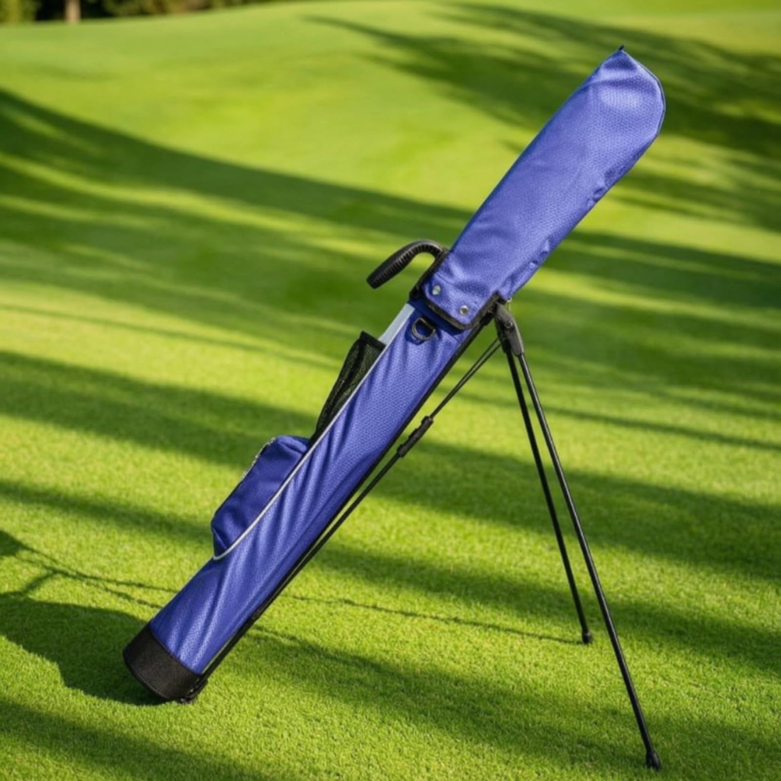 Waterproof Golf Case Golfstandtasche Golftasche Schlägertasche Tragefunktion Robustes Polyester mit Klappbarem Standrahmen für Übungsrunden, Grau