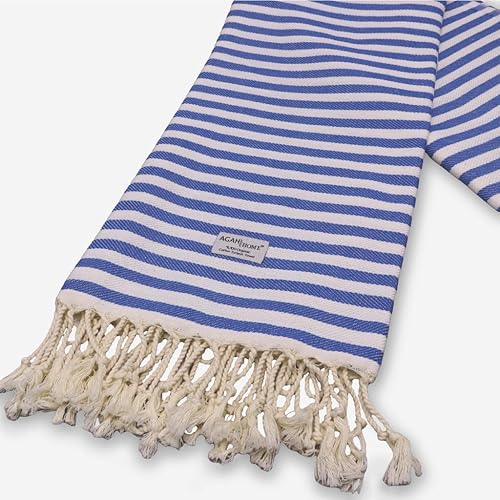 Miniatura 4 de Agah Home Toalla de playa turca  Toalla de algodón turco  Peshtemal de gran tamaño  baño turco, playa, piscina, gimnasio, toalla de yoga  Toalla