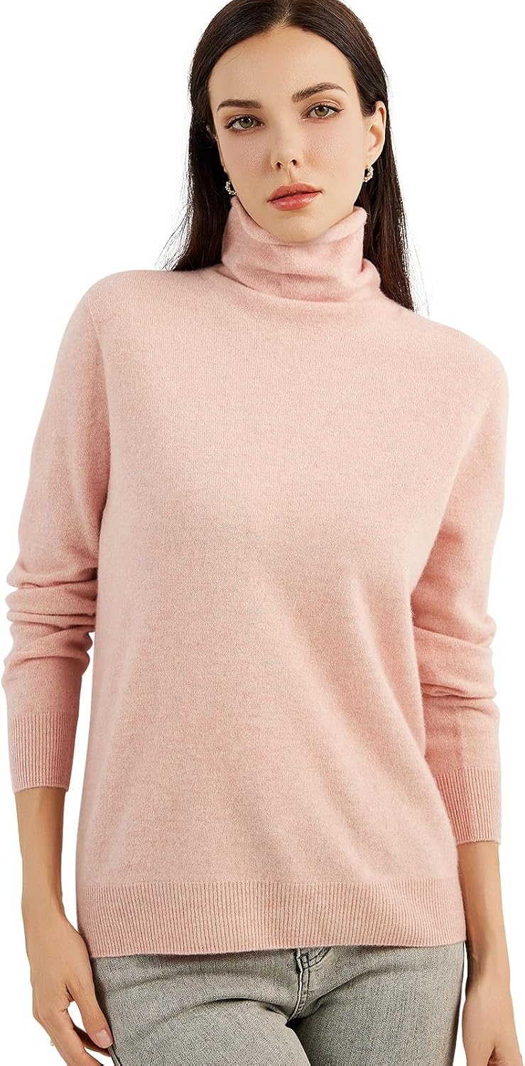 Chanyarn 100% Pure Cashmere Women's Sweater Turtleneck Long Sleeve Warm Soft 2025 Fall Winter Knit Pullover