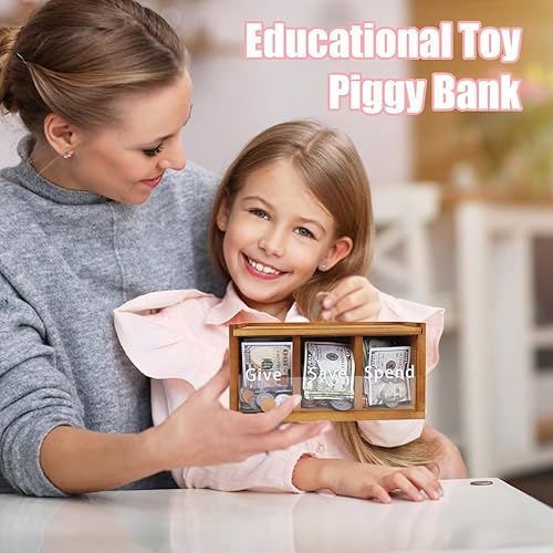 Miniatura 6 de Hucha para niños, hucha de ahorro de dinero para niños, caja de ahorro de dinero para niños, caja de ahorro de dinero segura para niños, enseña a