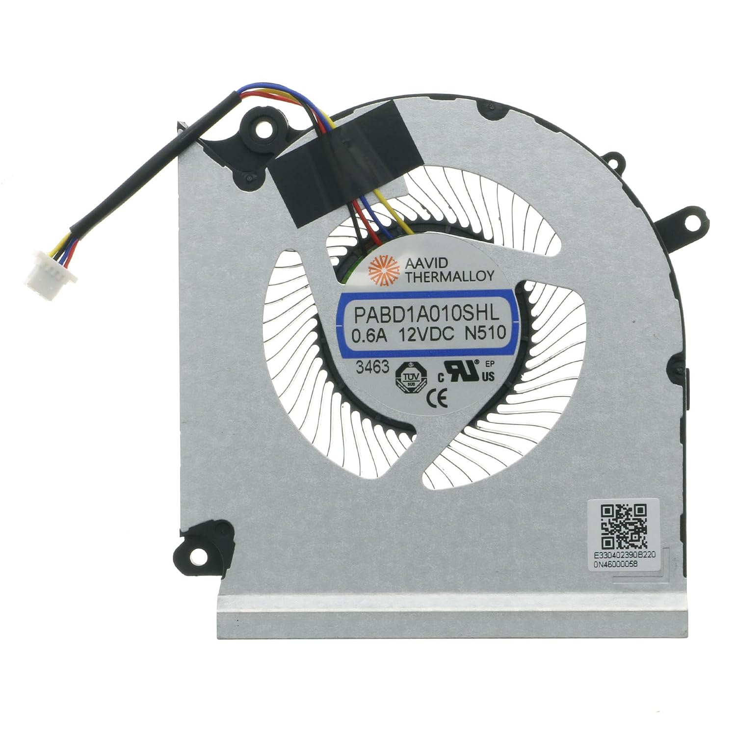 PABD1A010SHR N509 & PABD1A010SHL N510 CPU+GPU Cooling Fan Set Replacement for MSI GE68 / GP68H MS-15M1 MS-15M2 DC 12V 0.6A 4-Pin