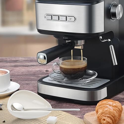 Miniatura 3 de Soporte para cuchara de café y juego de 4  Elegante soporte de cuchara de café de cerámica para los amantes del café