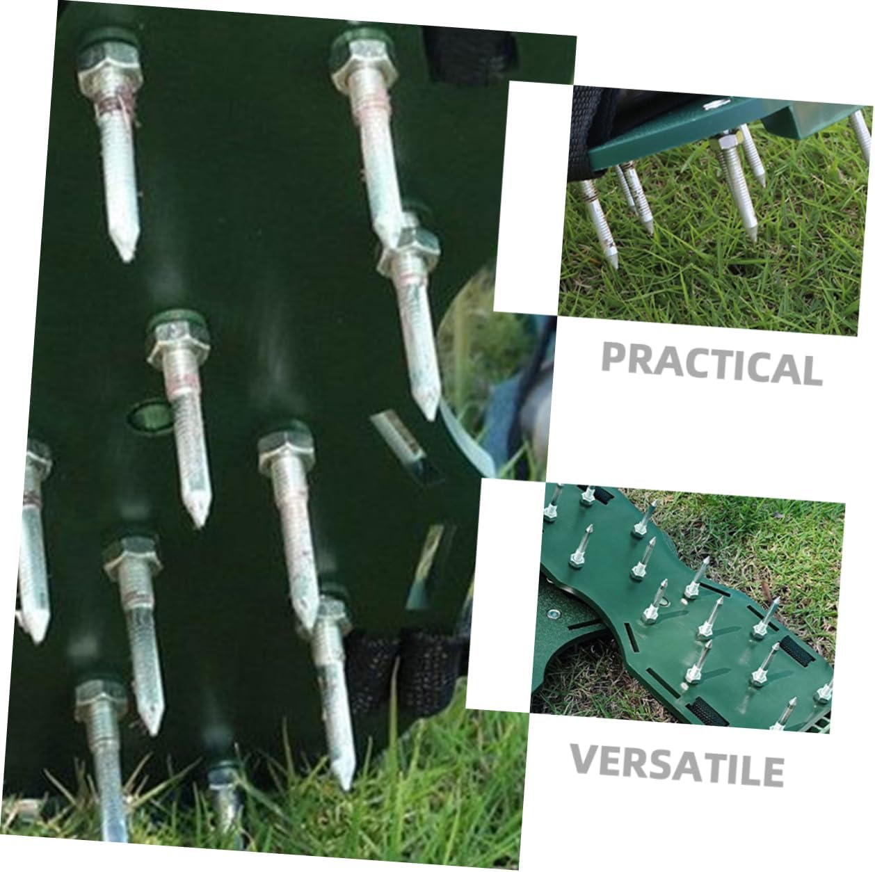 40pcs Metal Lawn Aerator Shoes with Durable Spikes Lightweight Spiked Shoes for Grass Aeration Enhance Soil Health and Water Circulation for Lawns and Gardens