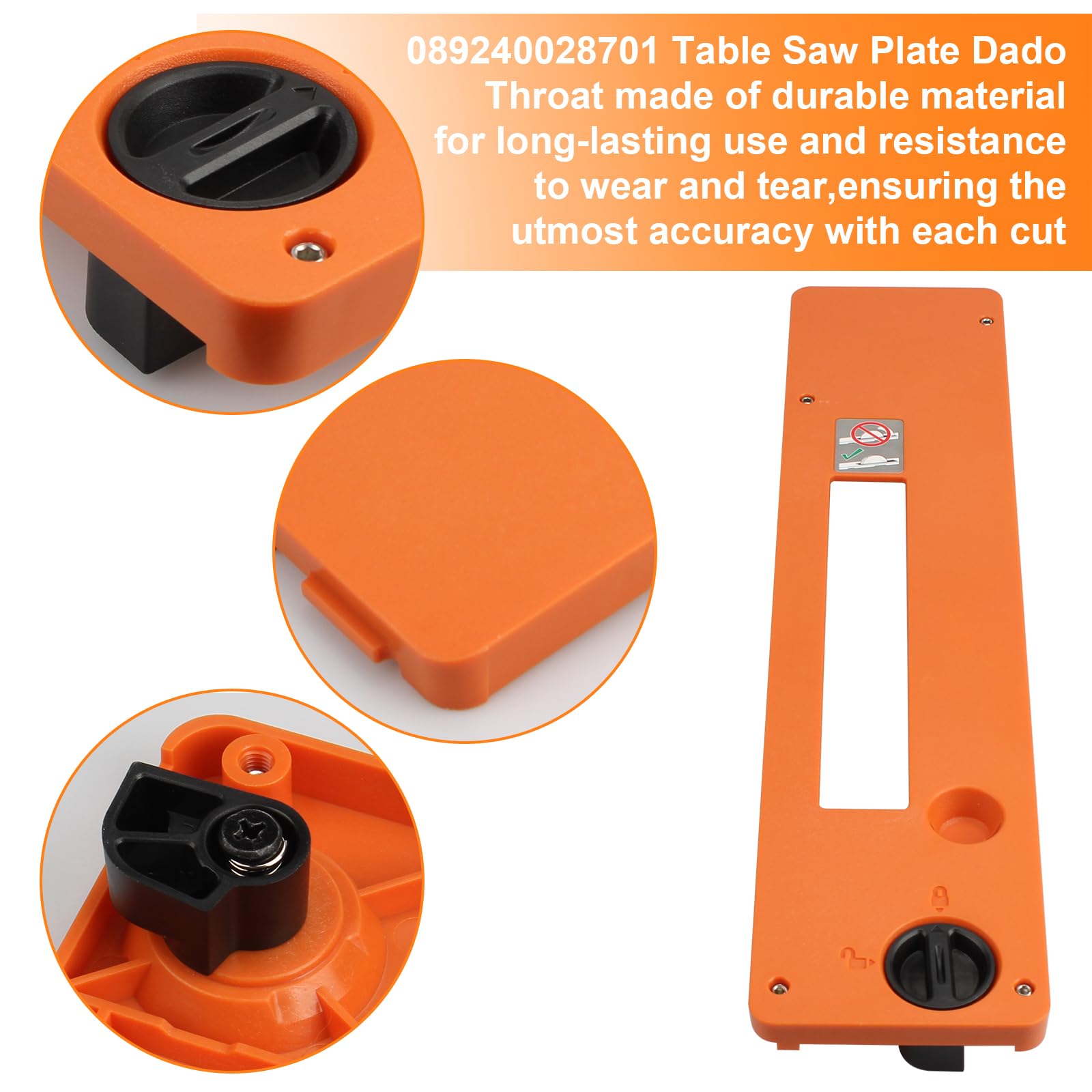 Ryobi Table Saw Blade Set Dado Throat Plate For Ridgid R4514/R4518 - View #2