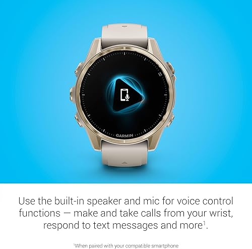 Miniatura 61 de Garmin Fenix 8 Premium Multisport GPS Running Smartwatch, 1.693 in AMOLED, con clasificación de inmersión, linterna incorporada titanio DLC gris