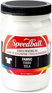 Speedball Fabric Screen Printing Ink, 32-Ounce, White