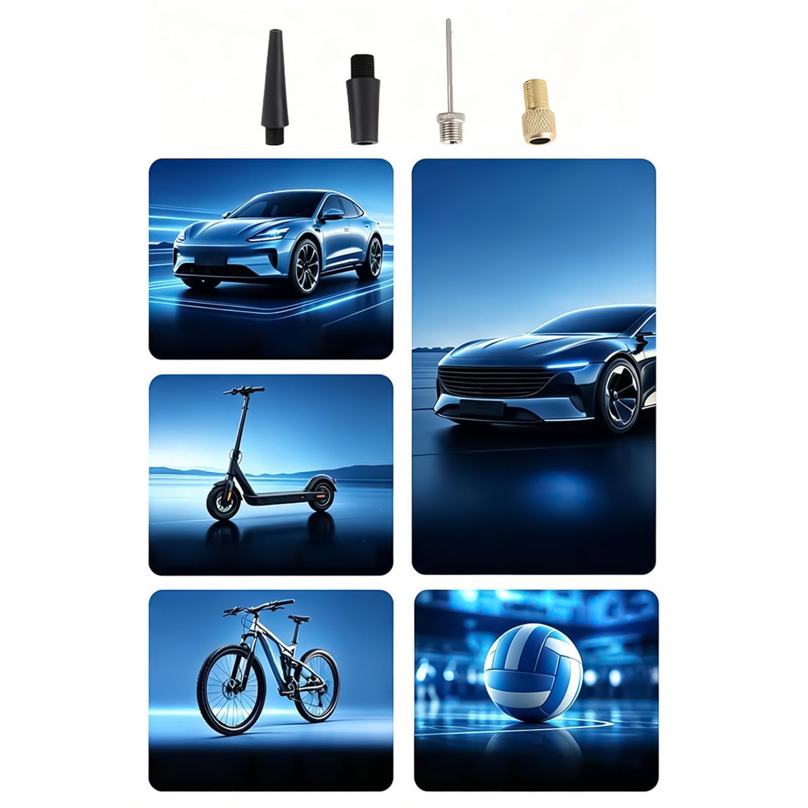 Zestaw ciśnieniomierza do pompowania powietrza bezprzewodowego automatycznego wyłączania | Pompa do opon sprężarka powietrza do roweru motocykla nadmuchiwane dom auto ciężarówka SUV kemping podróż podróż podróż