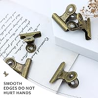 Vista 5 de 20 clips metálicos para carpeta de bulldog, abrazaderas de papel con bisagras de 1.2 pulgadas para bolsas de alimentos, fotos, manualidades de arte