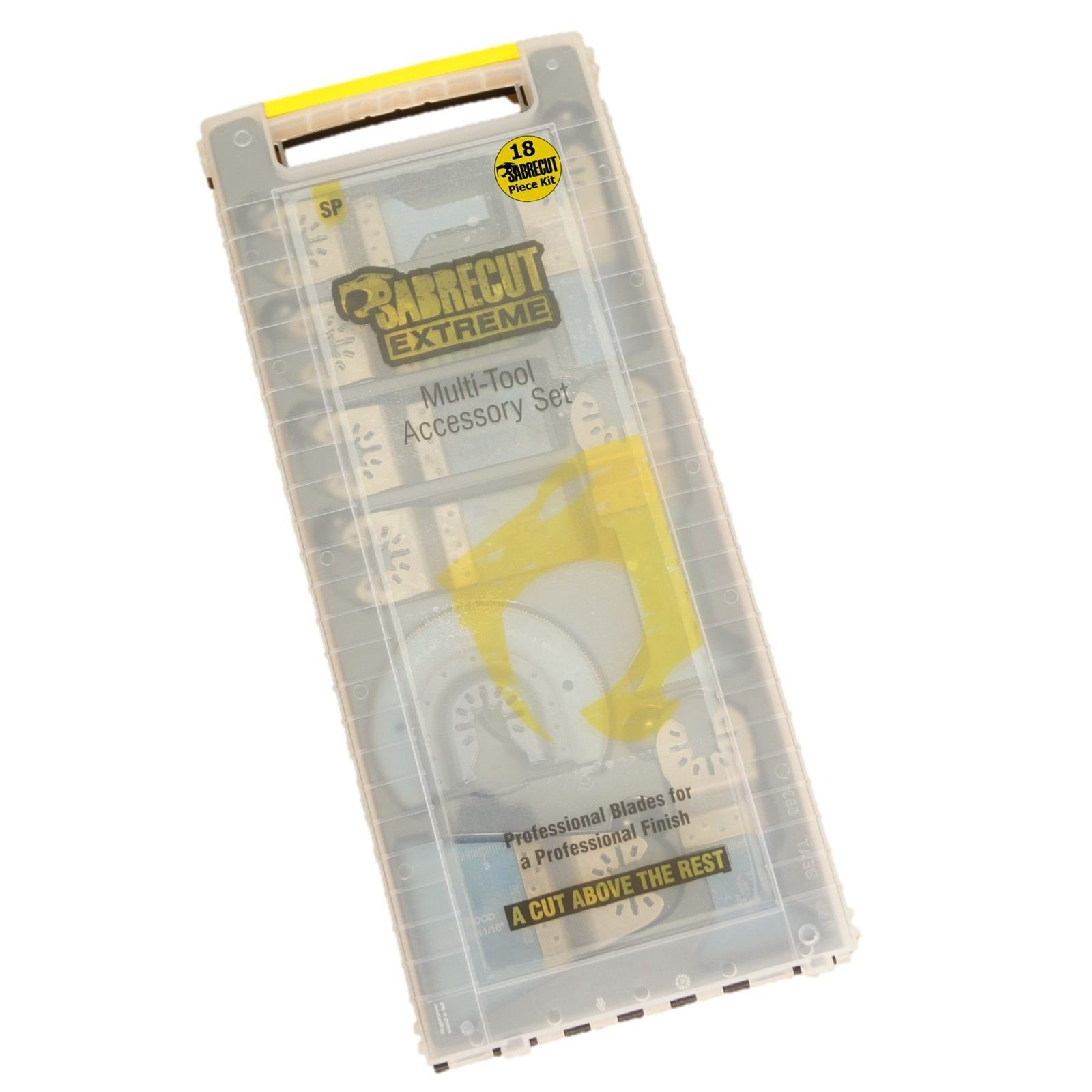SabreCut 19pcs BB_SPK18 Attacco rapido Lame multiutensile Durevole | Compatibile con DeWalt Stanley BLACK+DECKER Bosch Fein (Non-StarLock) Makita Milwaukee Parkside Ryobi Worx Workzone