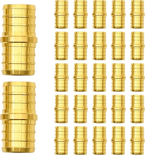 Miniatura 21 de Paquete de 50 accesorios PEX de 3/4 pulgadas, accesorios de codo PEX de latón para tubería PEX