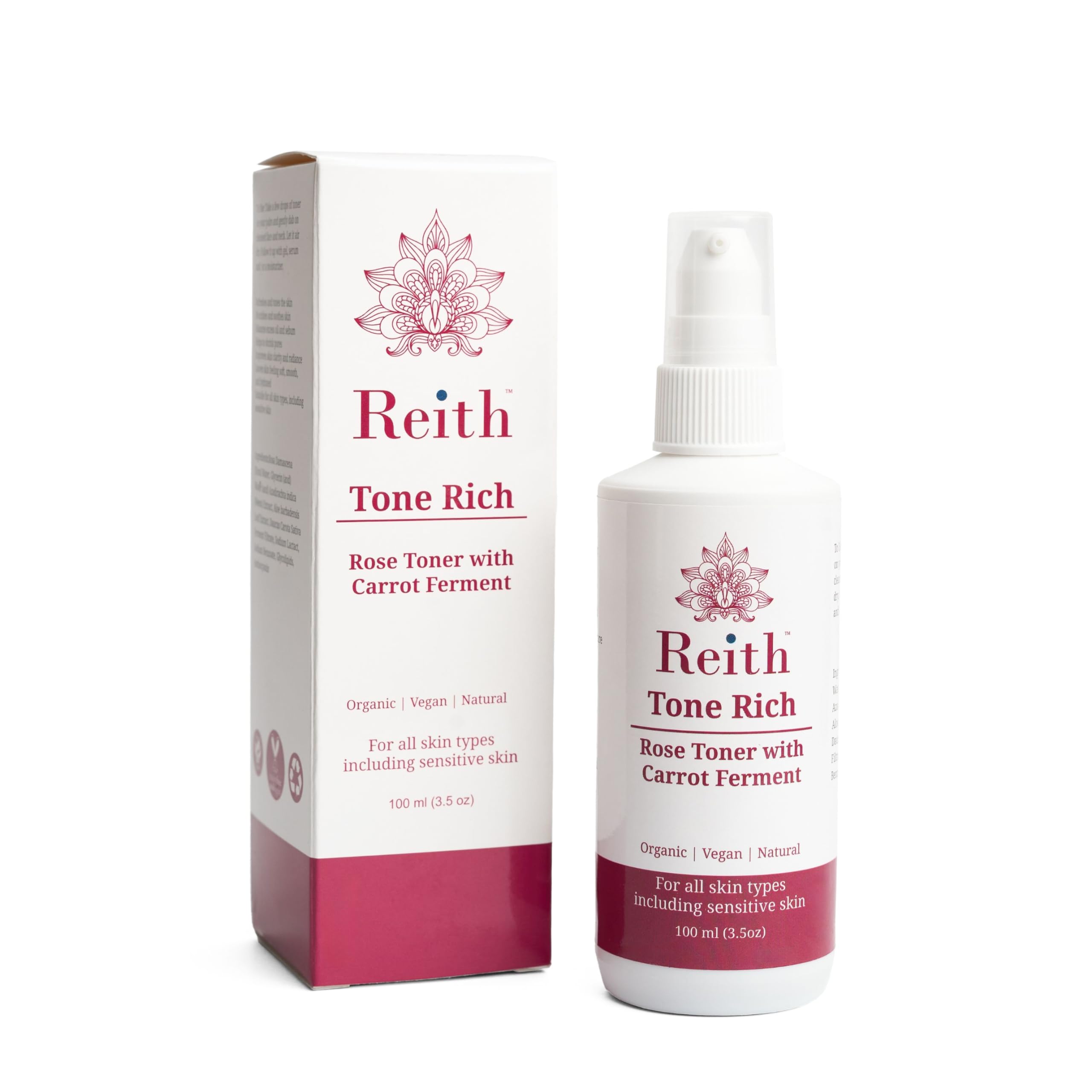 Hydrating Rose Toner for Face with Carrot Ferment | Toner for Dull & Dehydrated Skin | Supports Skin Barrier Repair & Glow | Face Toner for All Skin Types | 100 ml-image-0