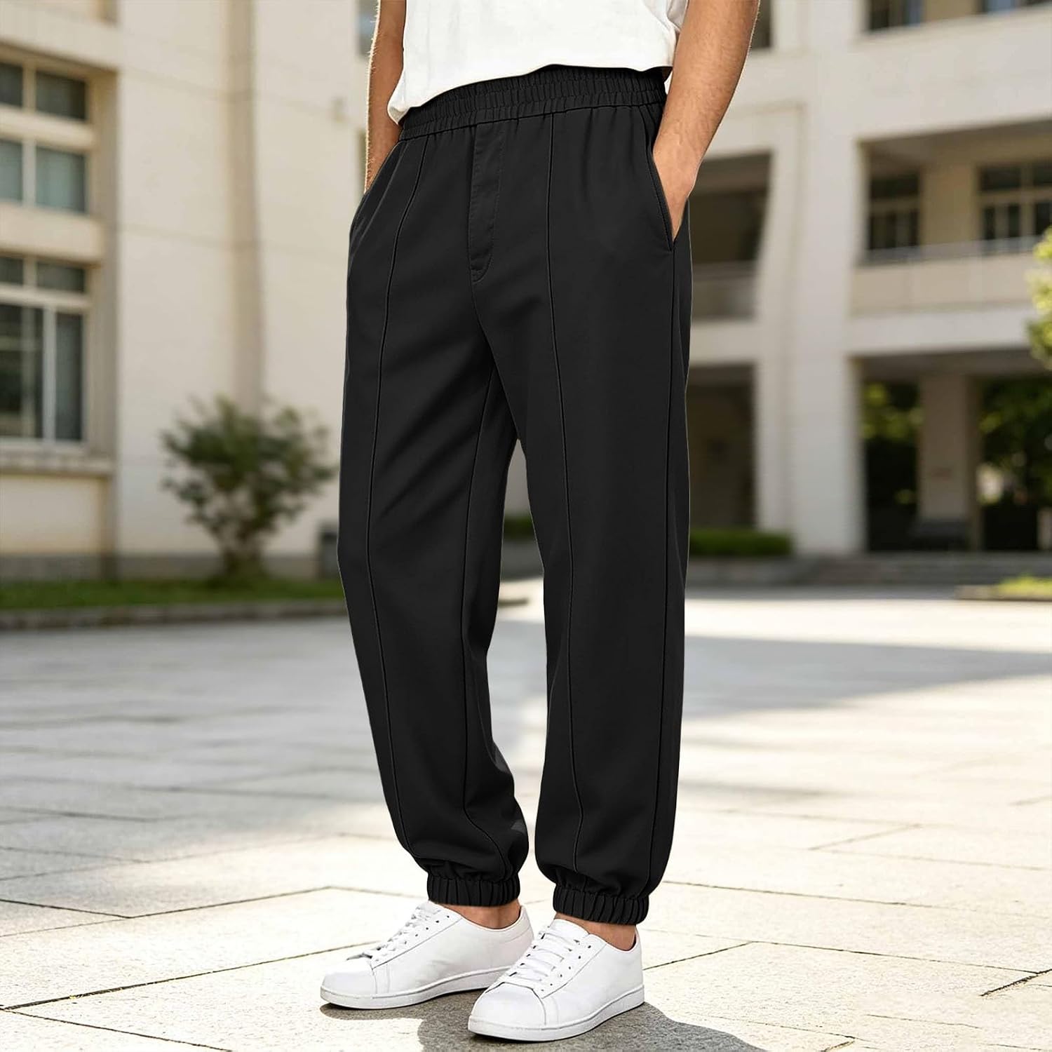Boys School Uniform Pants Pull on Joggers for Girls