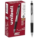 uniball™ 207 Impact Gel Pens, Bold Point (1.0mm), Black, 12 Pack – view 1