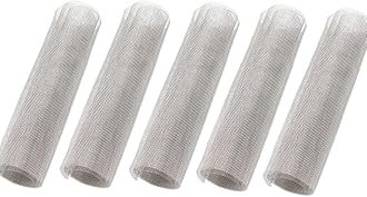 5Pack 40 Mesh 304 Stainless Steel Woven Wire Mesh Never Rust, Hard and Heat Resisting Metal Mesh Sheet Great for Home, Kitchen, Garden, Airbrick - 5.9x11.8 Inch