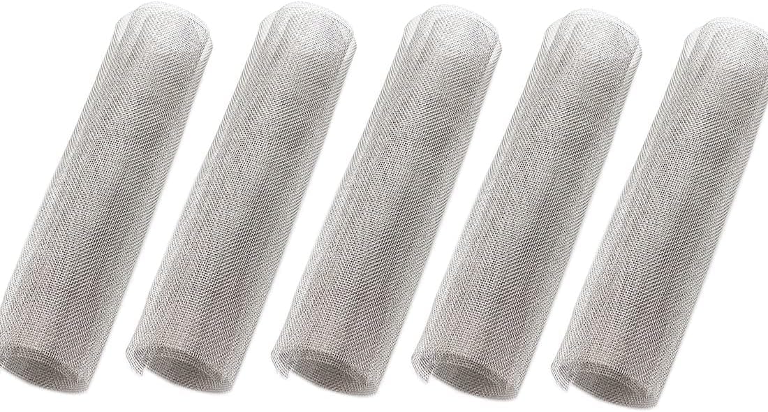 5Pack 40 Mesh 304 Stainless Steel Woven Wire Mesh Never Rust, Hard and Heat Resisting Metal Mesh Sheet Great for Home, Kitchen, Garden, Airbrick - 5.9x11.8 Inch