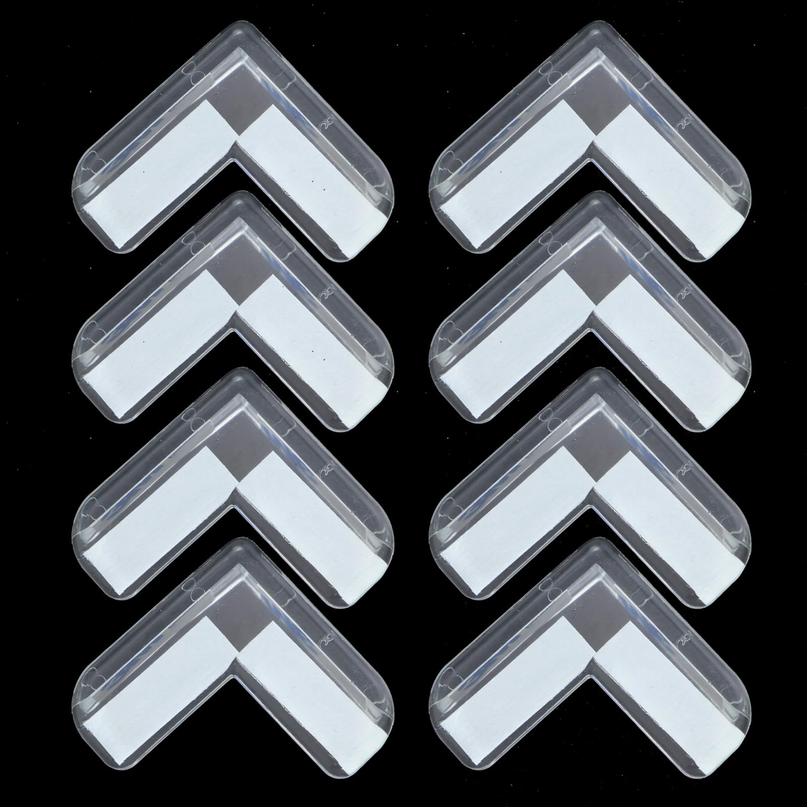 Caishun 8PCS Transparent Furniture Corner Protector 40mm Protective Products Anti Crash Corner Glass Table Chair Corner Protectors for Wood Glass Table Iron Refrigerator Cabinet Corner