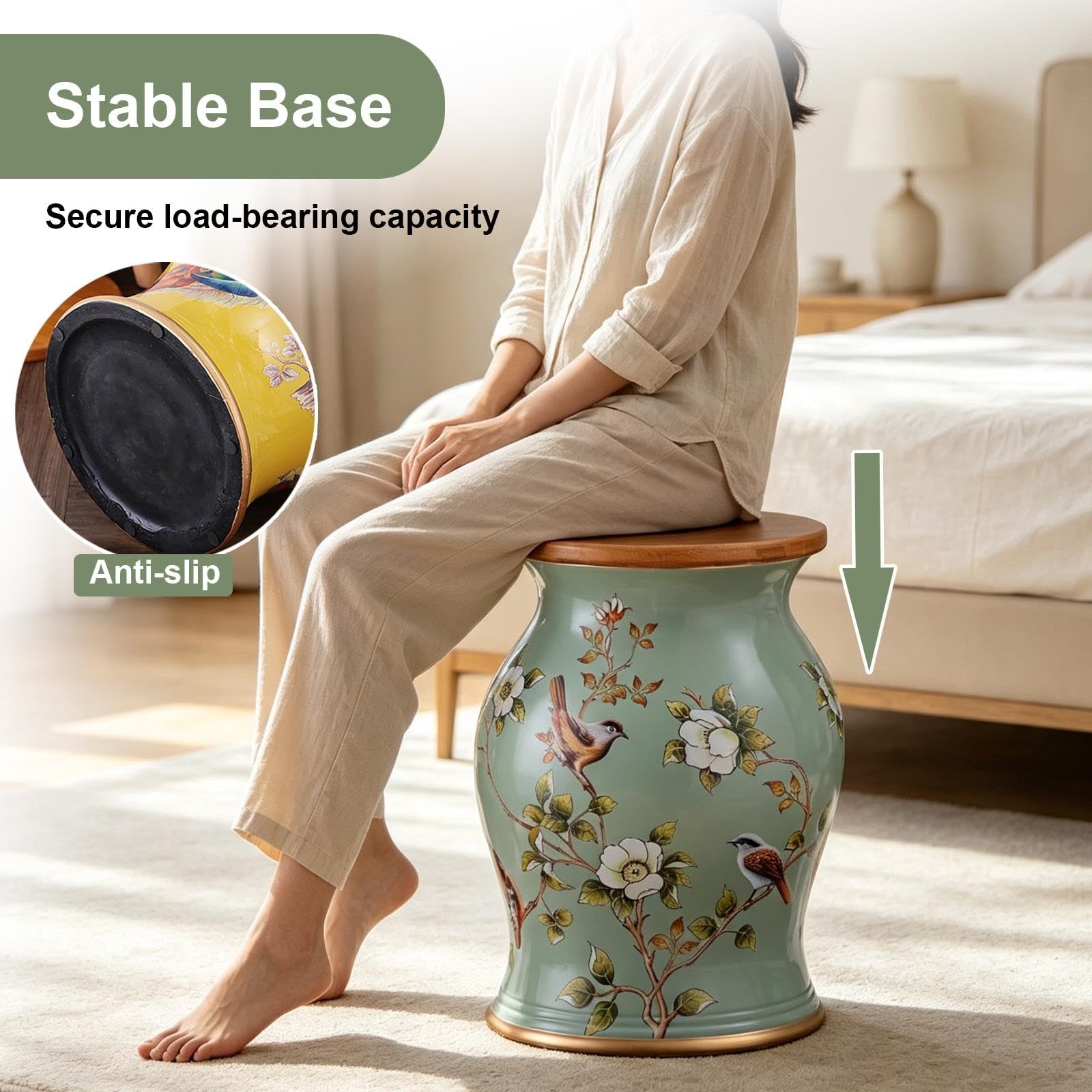 Tabouret De Jardin Décoratif En Céramique, Tabouret-tambour Chinois, Siège