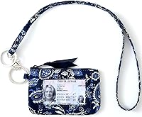 Vista 1 de WONDERFUL FLOWER Cartera con cordón para mujer, soporte para tarjetas de identificación, cordones para insignias de identificación, funda