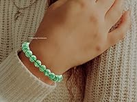 Vista 558 de Amazing Gemstone Yaxaite Bracelet for Women Men's Gifts - Protection Healing Crystal Bracelet - 8mm Gemstone Beaded Adjustable Bracelet Pulseras