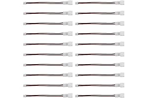 20-Pack Micro JST 1.25mm Female to JST-PH 2.0mm Male Connector