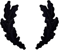 Vista 1 de Huevos revueltos, bordados, parche para planchar (negro)