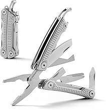 VIRENKNIFE Multitool, 11-in-1 Mini EDC Multitool, Geschenk für Männer, Multifunktionszange aus Edelstahl mit Taschenmesser, Schraubendrehern und Flaschenöffner, perfekt für Outdoor, Camping, Survival