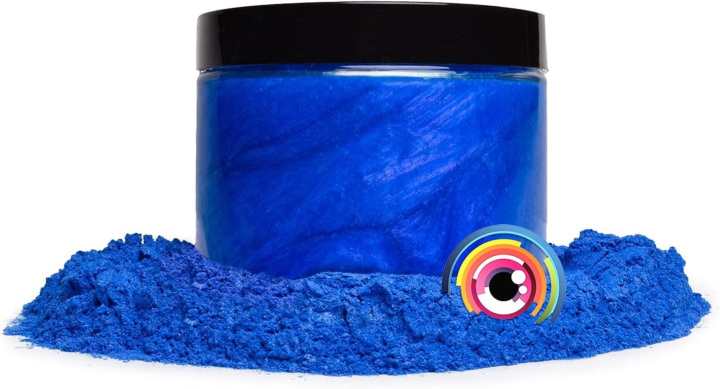 Eye Candy Pigments Premium Blue Mica Powder - Busan Blue (50gr) - for Epoxy, Resin, Soap, Paint, Woodworking, Acrylic Pouring, Bath Bombs, Fishing Lures - DIY Arts and Crafts Additive - Image 5