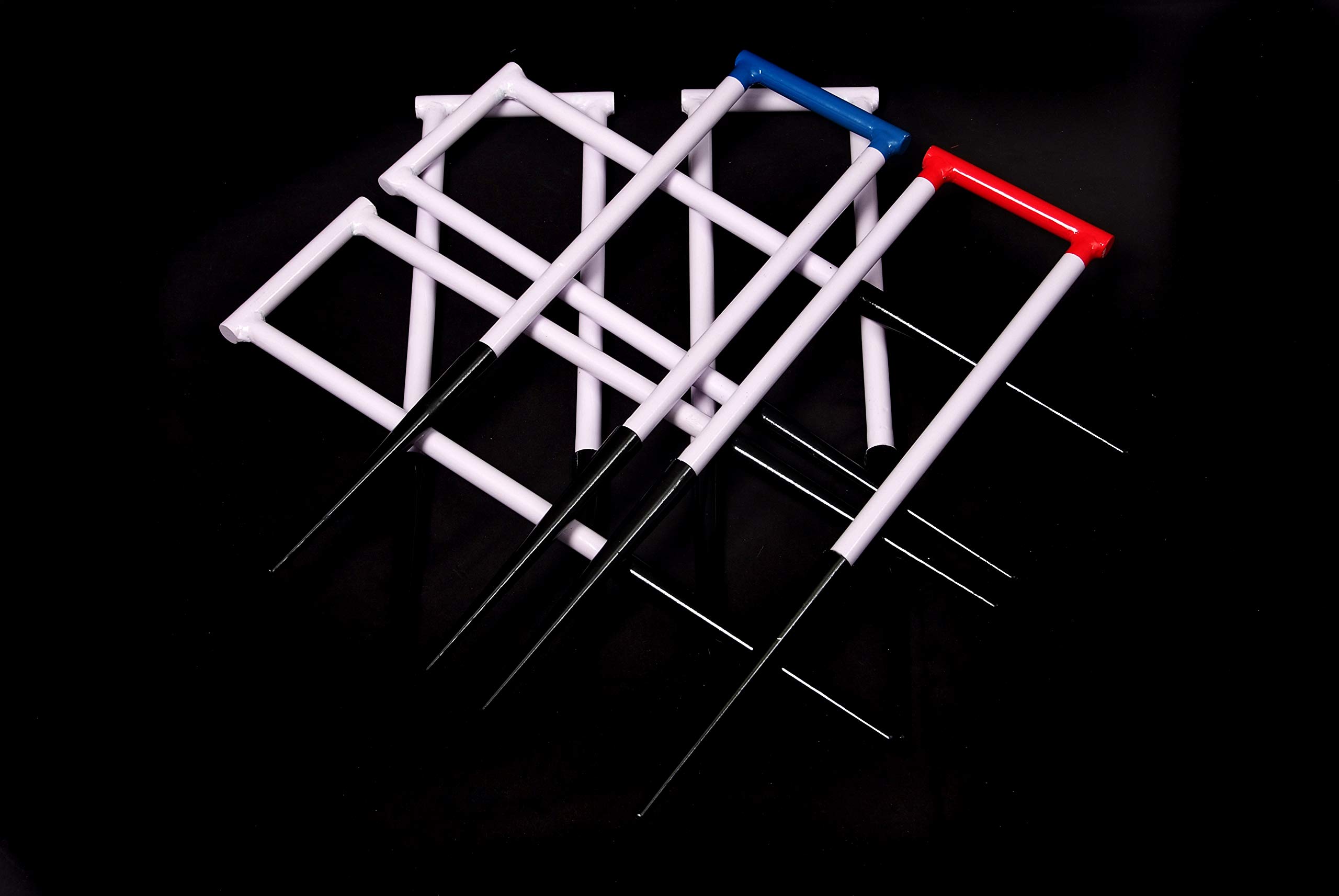 Uber Games Junior Executive Krocket Set, 6 Tore, Metalltore, Holzkugeln