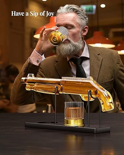 Miniatura 5 de Juego de decantadores de whisky con 2 vasos para hombres, papá, regalo único de The Wine Things para el día del padre, marido, novio, aniversario,