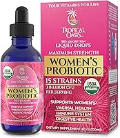 Vista 1 de Probiótico Líquido Orgánico USDA para Mujeres Equilibrio de pH, UT y Salud Femenina Apoyo Digestivo, Salud Inmunológica e Intestinal 15 Cepas