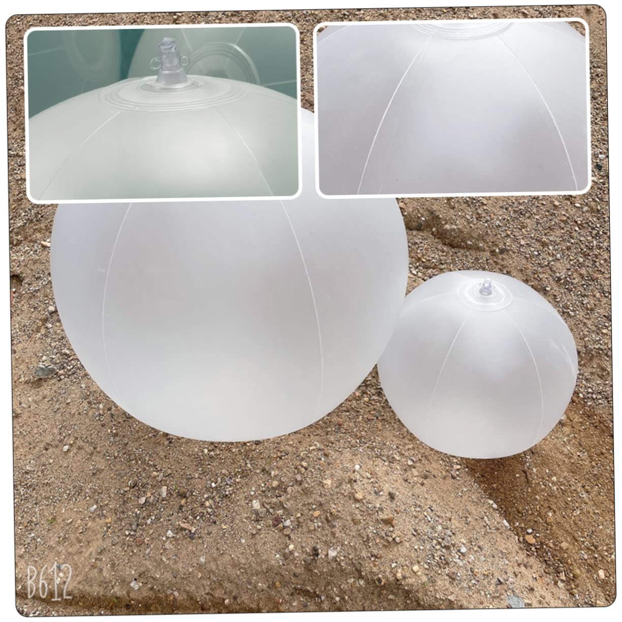 BESPORTBLE 10pcs Inflatable Beach for Decoration Outdoor Beach Balls Decorative Beach Ball Photoing Beach Ball Inflatable Portable White PVC