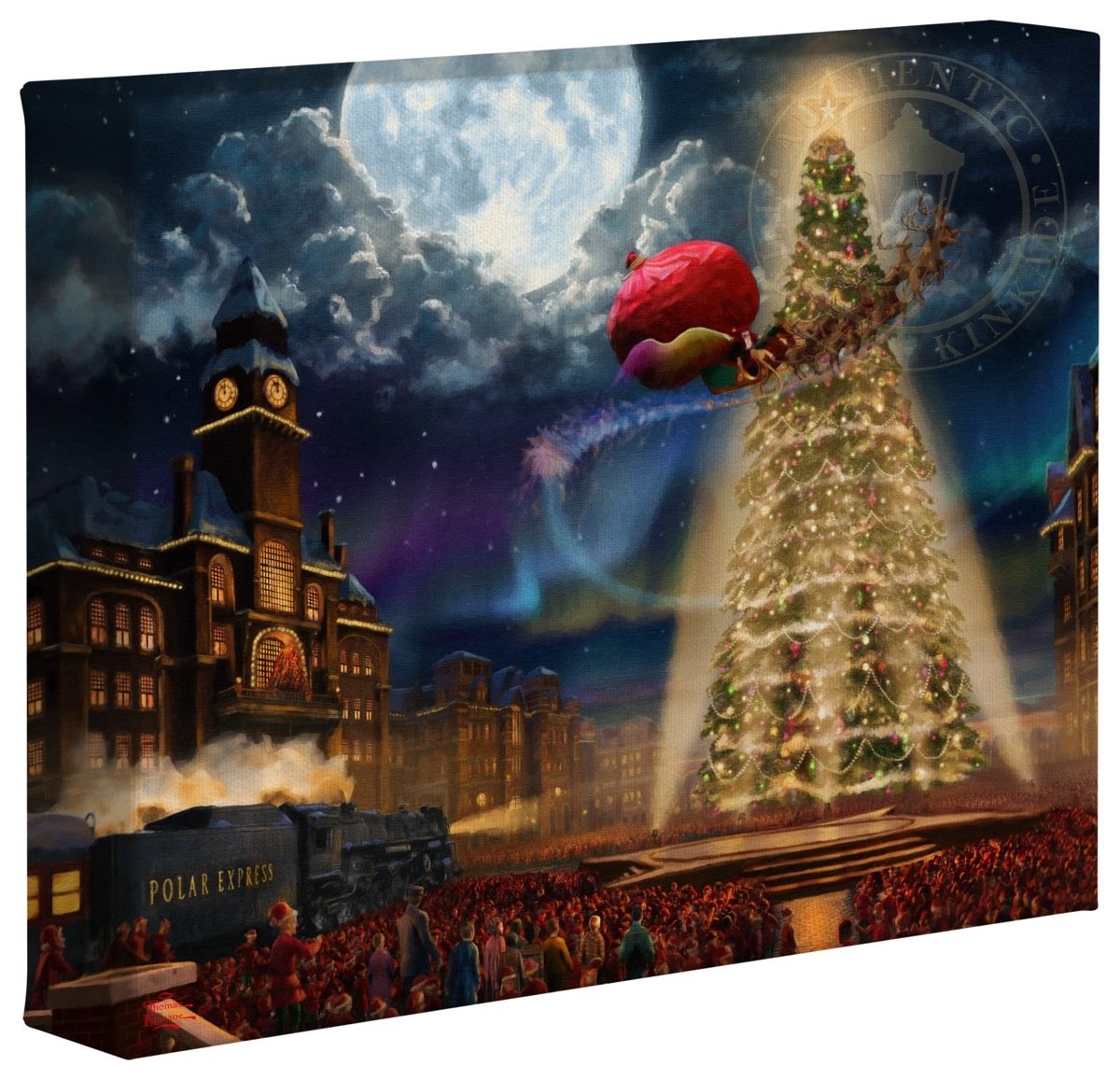 Thomas Kinkade Studios Polar Express 8 x 10 Gallery Wrapped Canvas