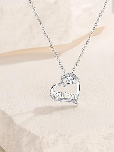 Miniatura 5 de Juego de regalos de oso musgo de rosa preservada con 100 collares "I Love You" para mamá, esposa, novia, día de la madre, Navidad, día de San