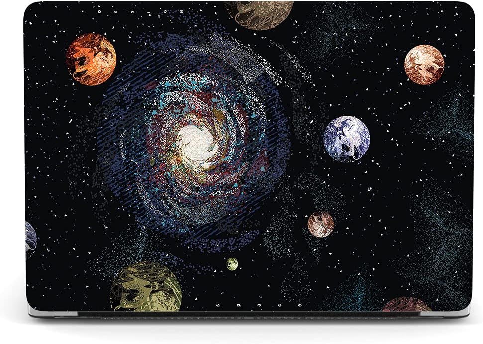 Hard Case Compatible with New MacBook Air 13 Inch Case 2020 2019 2018 Release Model A2337 M1 A2179 A1932 with Retina Display and Touch ID, Matt Plastic Hard Shell Case Cover - Planets