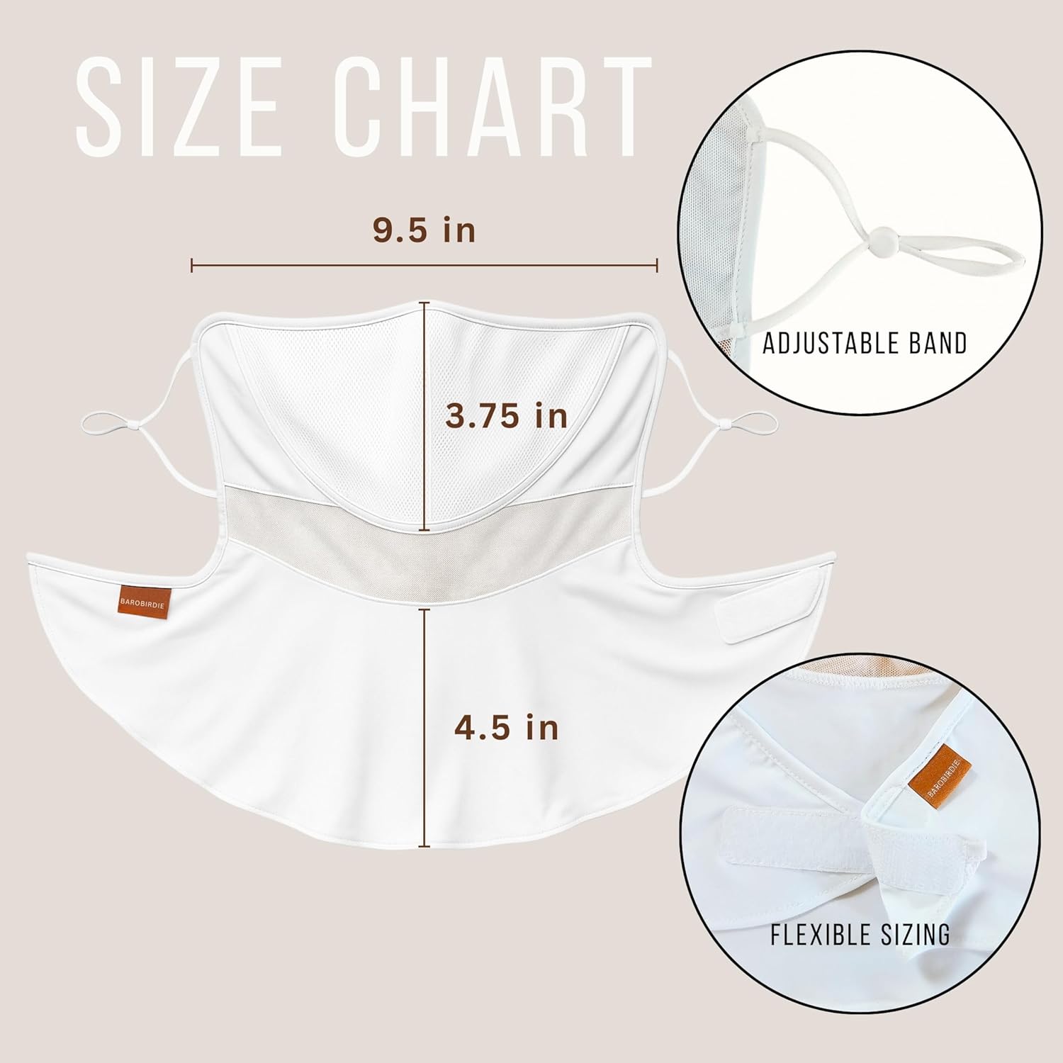 UV Protection Cooling Golf Face Mask Lightweight Breathable Men Women Outdoor Sports Driving Cycling Gardening - Image 7