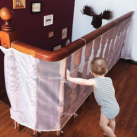 Cestmall Filet De Protection Escalier Balcon Pour Bebe Et Enfant 300cm X 74cm Filet De Securite Solide Pour Bebe Interieur Exterieu Amazon Fr Bebes Puericulture