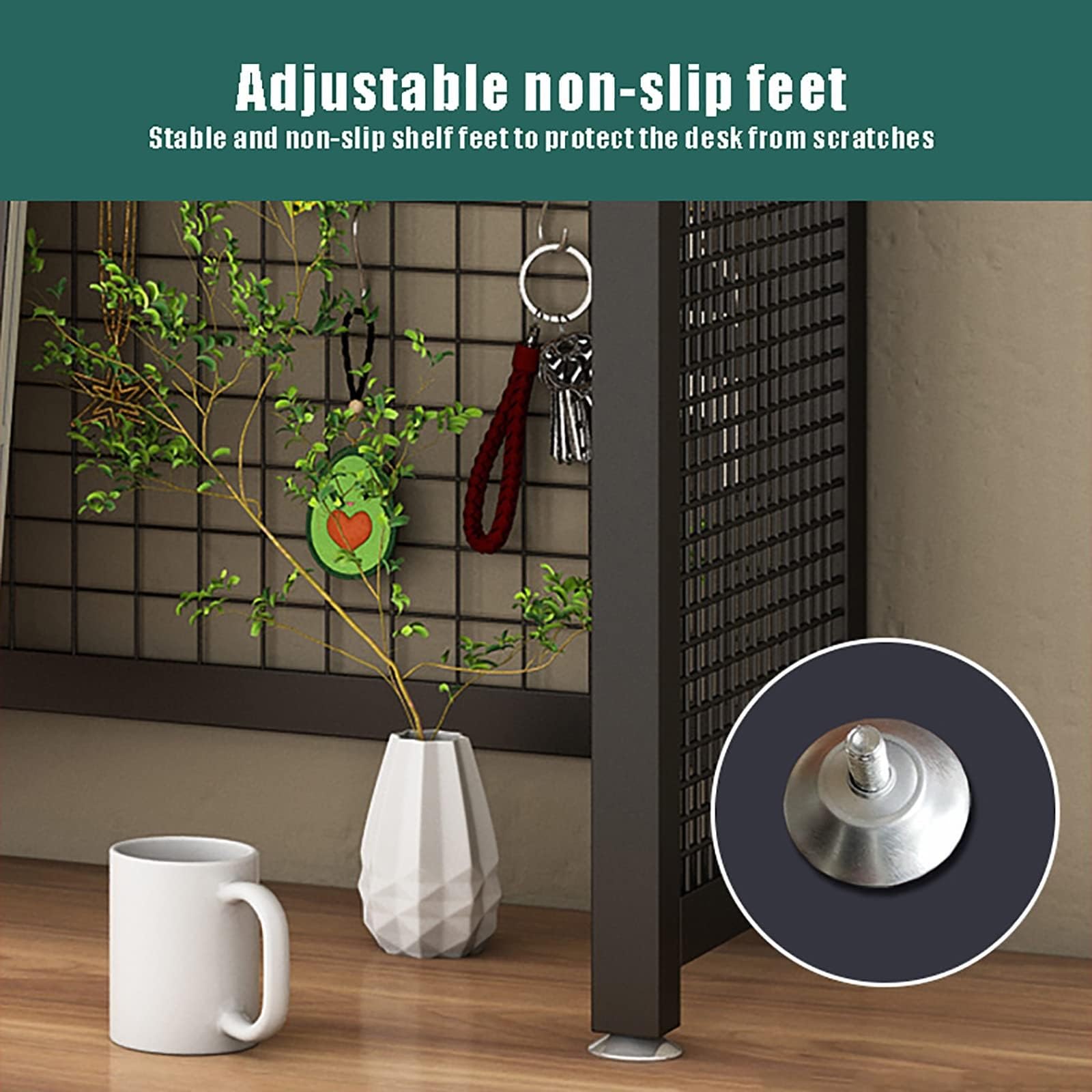 Estante organizador de estantería – Almacenamiento de escritorio de madera de 3 niveles para suministros de oficina en casa, solución multiusos ajustable para un uso eficiente de la oficina