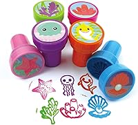 Vista 2 de TINYMILLS 24 sellos familiares de tiburones para niños