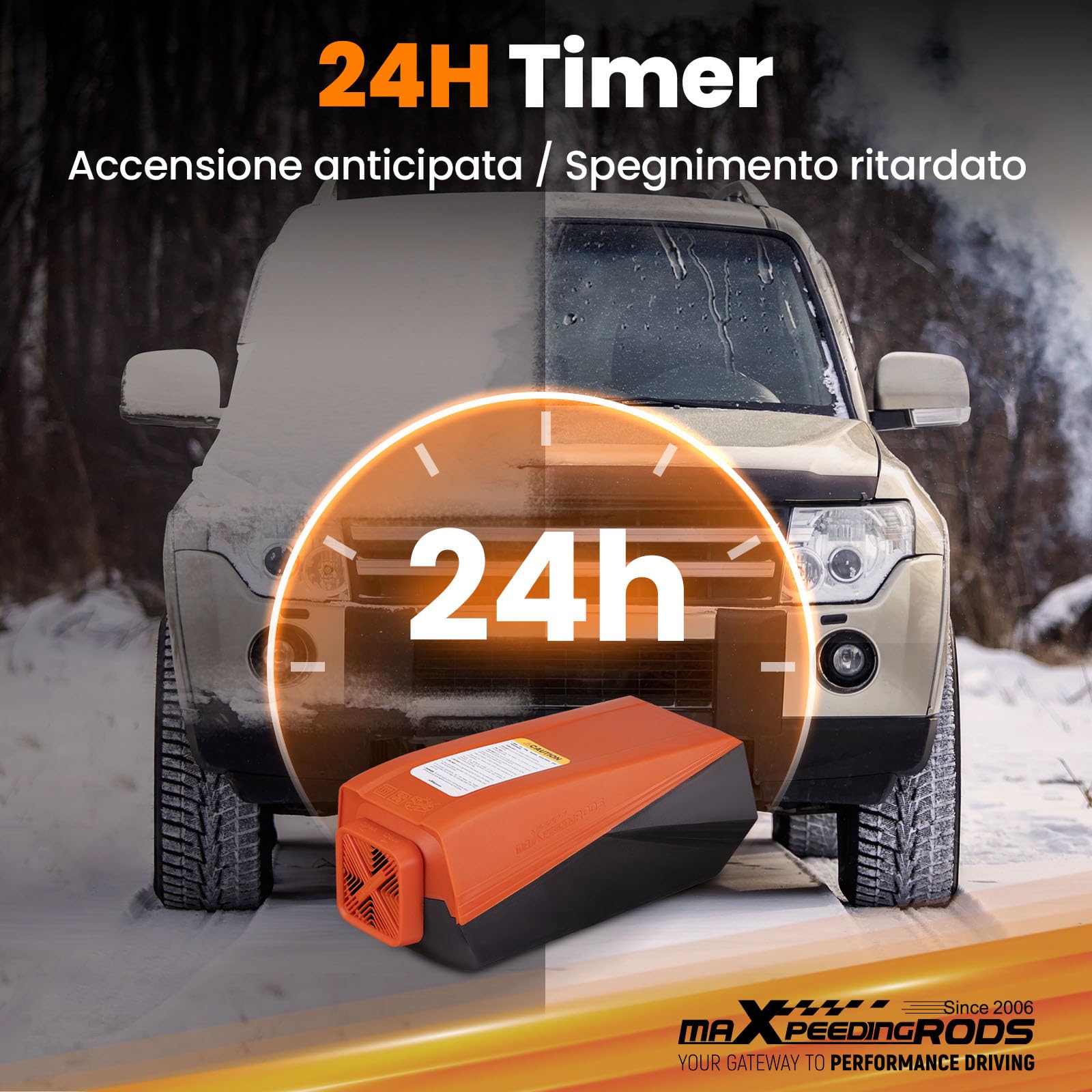maXpeedingrods Riscaldatore a Gasolio 5KW 12V, Riscaldatore Diesel Funzionamento Silenzioso, Cinebasto con Bluetooth App e Telecomando, 0,16-0,48 L/H Basso Consumo per Camper Auto Camion Veicoli